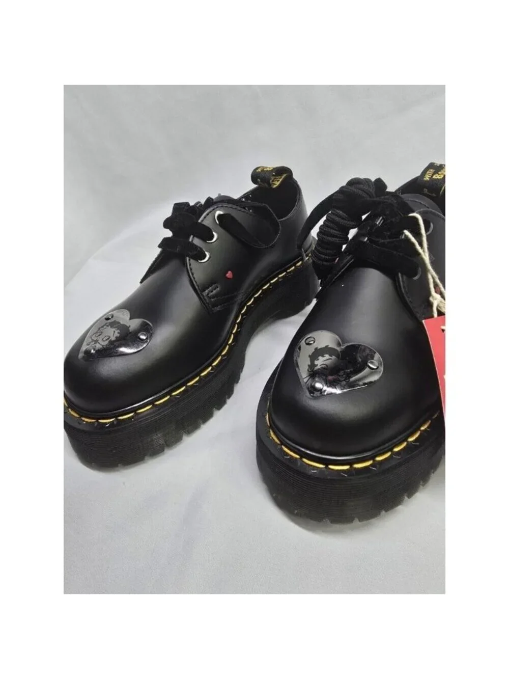Dr.Martens Betty boop 1461 Quad Platform UK 5 Womens USA SIZE 7- New Without Box